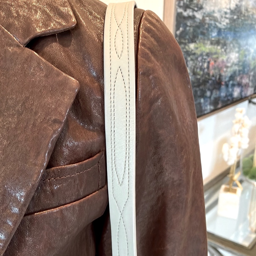 ALL SAINTS Cooper Mini nubuck crossbody tote EUC - Picture 11 of 15